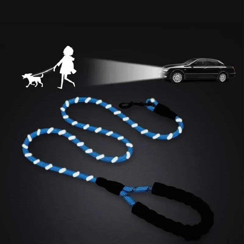 Strong Dog Leash Pet Leashes Reflective Leash for Big Small Medium Dog Leash Drag Pull Tow Golden Retriever 150/200/300cm